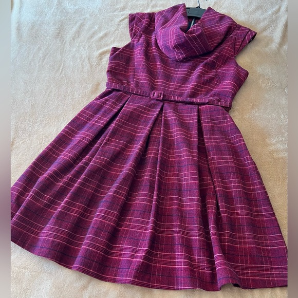 ✨✨‼️ LAST CHANCE! (To be donated)!! Go International Plaid Cowl Neck Dress - Picture 13 of 13